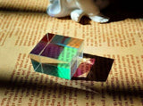 2PCS Dichroic X Prism RGB Dispersion Prism for Physics and Decoration with Storage Box-25mm20mm V1192-AZ-W-9749