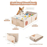 Collapsible Pet Bathtub with Side Drain Plug,Easy Hanging,Foldable Portable Tub for Dogs V1369-AZ3-W-17936