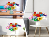 12 Pcs Flower Bouquet Building Set,12 Artificial Flowers Botanical Collection Toys for Valentines V1369-AZ3-W-22152