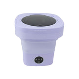 6.5L Washing Machine Folding Portable Automatic Deep Cleaning Wash and Spin Dry Washer with Water V1294-YM0703-3113230146813