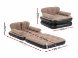 Gardeon Inflatable Chair Sun Lounge Air Sofa Blow Up Air Chair for Camping with Pump IAS-OTM-SQ-CO
