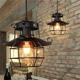 Retro Iron Cage Chandelier Personality Bar Cafe Decorative Light without Light Source V1263-JX-6773