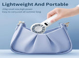 White Hurricane Ice-Bag High-Speed Fan100-Speed Adjustable, Second-Level Cooling, Lightweight and V1232-SCFS002