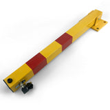 Square Heavy Duty Fold Down Security Parking Post Lock Safety Barrier 3 Keys V891-HW-SPBBUN-X1