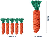 5 Pack Dog Chew Toys - 100% Cotton Material - Durable Bite-Resistant for Teeth Cleaning and V1258-DP02-BOL-58