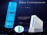 Wii Controller,Wii Remote Controller and Nunchuck Joystick with Motion Plus,Silicone Case and Wrist V1370-AZ4-08257