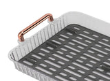 Tea Tray Rectangular Double Layer Drainage Rack Tea Serving Tray for Parties Coffee Table Kitchen V1294-YM0901-3118230273114