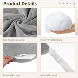Violet U-Shaped Reading Pillow, 23.6" x 21.7" Lap Support Pillow with Adjustable Strap, Crescent V1369-AZ3-W-08745