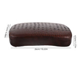 Universal Brown Motorcycle Rear Seat Cushion, PU , Wear-Resistant, Comfortable and Easy to Install V1192-AZ-W-30517