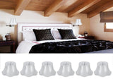 6Pcs European Modern Chandelier Fabric Lampshade Wall Lamp Cover Light Fittings White V1294-YM0901-3119200094111