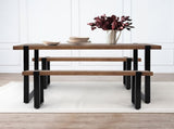 Levede Wooden Dining Sets 1XTable2X CHTB1045