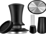 Tamper - Coffee tamper - Espresso tamper - 58 mm tamper - Aluminum and stainless steel V1188-MS-313-0851