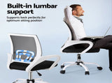 Artiss 2x Office Chair Mesh Computer Gaming Desk Chairs Work Study Mid Back OCHAIR-L-2004-WHX2