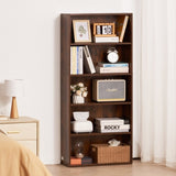 VEVOR 5-Tier Narrow Bookshelf 134cm Wooden Open Bookcase Adjustable Shelf Brown V952-BSSJZFXBHB1LXY2KAV0