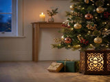 Christabelle 1.2m 4ft Deluxe Mountain Pine Potted Christmas Tree Pre Lit Multi Function LED Art 112_SENDMP4P