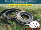 Black L-Shape PE Landscape Edging Roll Kit - Anti-Root Lawn & Garden V888-ELOSUNG39912