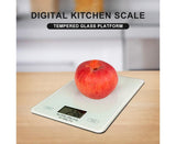 Digital Kitchen Scale Food Scale USB Rechargeable Weight Grams Ounces Tempered Glass Scale for V1263-JX-2427