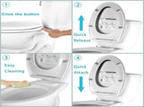 Premium Elongated Toilet Seat with Bidet T Adapter V1258-DP02-C-838