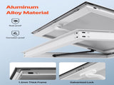 Concession Window 188x102cm, Aluminum Alloy Frame Service Window for Food Truck, Up to 85 Degrees V952-FWCK7440YC0YW73KQ001V0