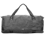 FIB 52cm Canvas Travel Duffle Bag Casual Duffel - Black V563-A1205C-BLACK