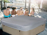 Square Hot Tub Cover - Outdoor Heavy Duty Protector for Patio Spas and Swimming Pools Hard Covers V1189-LWWAL-20260401-05673