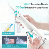 L8 Cordless Water Flosser Rechargeable Portable Oral Irrigator, IPX7 Waterproof, 4 Modes with DIY V1232-XYQ-L8-001