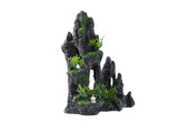 Large Fish Tank Decorations - Mountain View Aquarium Ornament with Tree House Cave Bridge,Shuangfeng V1366-AZ2-W-04755