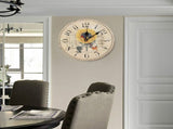 12" Home Decor Clock Colorful Retro Style Silent Non Ticking Quartz Wall Clock V1294-YM0901-JY27459-04