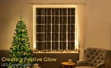 USB Powered 300 LED Curtain String Light with 8 Modes and Remote Control for Bedroom Party Wedding V178-14667