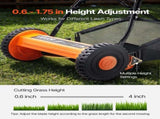 40cm Push Reel Lawn Mower 5-Blade Adjustable Height Grass Catcher 2-Wheel V952-SDTSGZGCJ16I1M9M1001V0