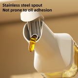 automatic opening glass bottles, oil bottles, condiment bottles, kitchen storage, soy sauce bottles, V1102-122-71099-BEG-500ML