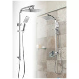 Chrome Shower Panel 30x15mm With Sliding Adjustable Shower Holder LSB-68997