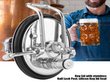 Homebrew Cornelius Style Keg Carbonation Keg Lid with 0.5 Micron Diffusion Stone V1294-YM0727-JY12331