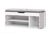 Artiss Shoe Rack Bench Shoe Cabinet White Allen FURNI-N-BENCH-145-WH