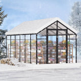 VEVOR Polycarbonate Greenhouse 8 x 12 Ft Outdoor Walk-in Greenhouse for Garden V952-JTSZWSL8W12F5VOMTV0