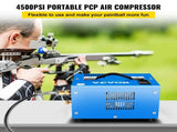 VEVOR PCP Air Compressor Scuba Compressor 4500PSI Manual-Stop 12V/220V w/Adapter V952-GYDQBLSSD220V8LYDV3