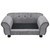 Dog Sofa Grey 72x45x30 Cm Plush 43_170951