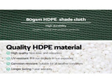 Instahut 30% Shade Cloth 1.83x20m Shadecloth Wide Heavy Duty Green SH-CL-183X200-80-R-GR