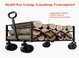 Collapsible Wagon Carts, 120L & 225LBS Folding Wagons with All-Terrain Wheels, Heavy Duty Outdoor V952-ZDHYBXSSTCHSC3NLWV0