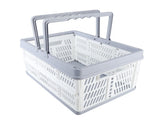 Collapsible Baskets with Handles PP Waterproof Collapsible Storage Crates for Home Kitchen Bedroom V1294-YM0703-3117230068511