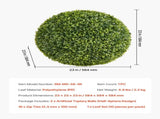 Artificial Topiary Ball, 584mm Faux Boxwood Plant Balls, Fake Silk Tree Look Real, Easy Assembly for V952-RGZWXJQ23YC09HHQK001V0