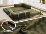 Artiss Convertible Folding Sofa Bed Green SBED-E-FLD03-2S-GN-AB