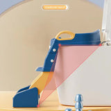 Pink Children's Toilet Trainer Seat - Foldable Potty Ladder with Color Box, Easy-to-Use Toilet Seat V888-ELOSUNG13114