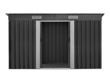 Giantz Garden Shed 2.38x1.31M Sheds Outdoor Storage Tool Metal Workshop Shelter Sliding Door SHED-FLAT-4X8-ABC