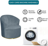 1 Pack Swivel Barrel Chair Slipcover Stretch Washable Furniture Protector for Round Club Accent V1189-LC-RY-00240