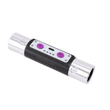 Violet Light Flashlight 3W Rechargeable 254nm 365nm 395nm Dual Head Torch Detector for Money V1294-YM0901-3119260003611