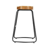 Artiss 2x Bar Stools Tractor Seat 65cm Wooden BA-TW-9090-H65-NTX2