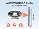 Chain Sling, 8 mm x 150 cm Chains with Hooks, G80 Engine Chain Hoist Lifts, 3 Ton Capacity V952-DGDLHHMGFH1JITULLV0