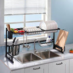 GOMINIMO Dish Drying Rack Over Sinks Adjustable 85-100cm V227-6160402101990