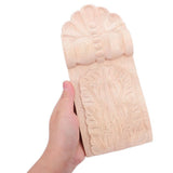 Carved Wood Corbel Bracket Khaki Solid Wood Shelf Brackets for Kitchen Is and Mantel Decoration V1366-AZ2-W-18242